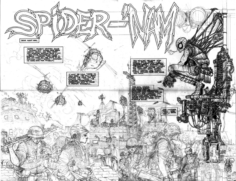 Illustration for article titled What if Spider-Man fought in Vietnam?